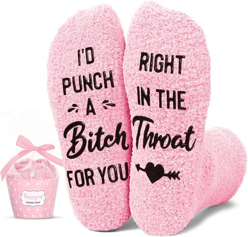 HAPPYPOP Breast Cancer Socks for Women - Chemo Survivor Comfort Gifts For Cancer Patients in Saudi Arabia