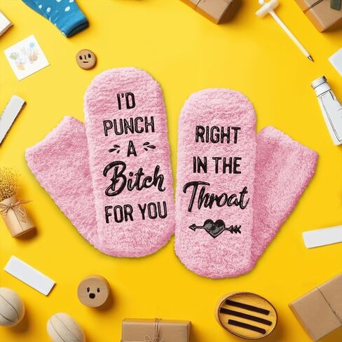 HAPPYPOP Breast Cancer Socks for Women - Chemo Survivor Comfort Gifts For Cancer Patients in Saudi Arabia