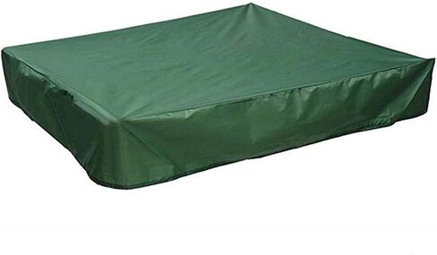 غطاء صندوق الرمل المثمن ، 84 × 78 × 9 بوصات 420D غطاء رمل قطعة رمل مقاومة للماء أكسفورد مع حبل سلكي ومضاد للثلوج للأشعة فوق البنفسجية ، غطاء ثقيل لأثاث حمام السباحة الرملي (أسود) in Kuwait