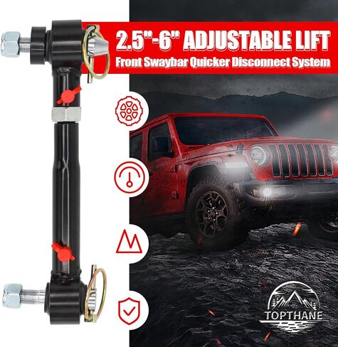 2.5 "-6" شريط رفع الجبهة رفع نظام قطع الاتصال السريع لعام 1998-2006 Jeep Wrangler TJ & 1984-2001 Jeep Cherokee XJ-مرونة على الطرق الوعرة المحسنة in Kuwait