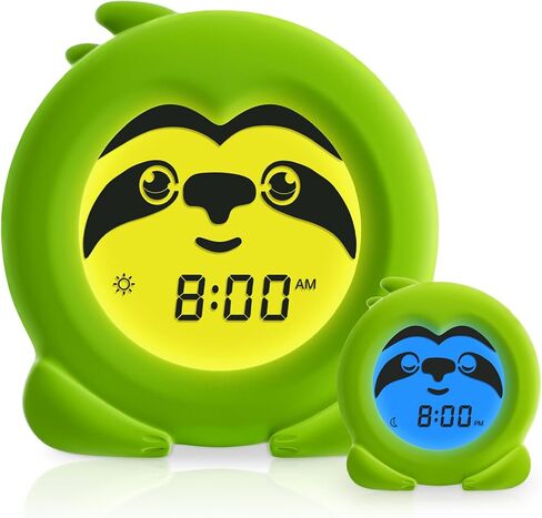 B&H Sleep Trainer Clock for Toddler, Cute Kids Ok to Wake Alarm Clock, Drop Proof, Rechargeable Young Children Night Light, Science-Backed Lighting for Peaceful Sleep and Ready to Wake Mornings in Kuwait