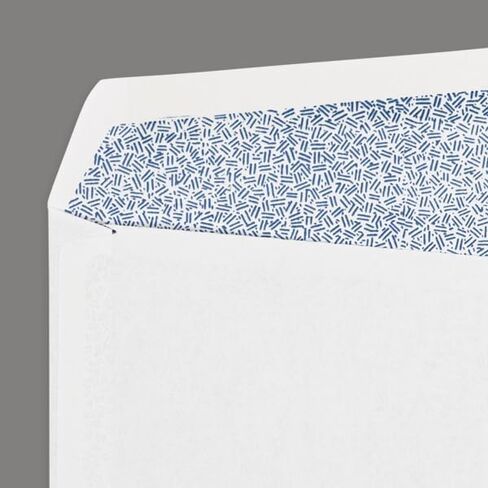 Luxpaper #10 أعمال مزدوجة النافذة الأظرف | لون الأمن | 4 1/8 "x 9 1/2" | أبيض | 24 رطل. نص | 250 كتي in Kuwait