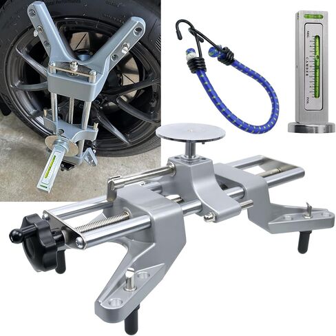 RULLINE 2 Sets Wheel Clamp & Magnetic Adapter Wheel Alignment Tool for Precise Camber Caster Gauges Compatible with 11-25" Rims Camber Alignment Tool Universal Tire Repair Tool in Kuwait