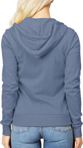 Women's Slim Fit Zip Up Hoodie Lightweight Long Sleeve Kangaroo Pocket Basic Casual wear in Kuwait