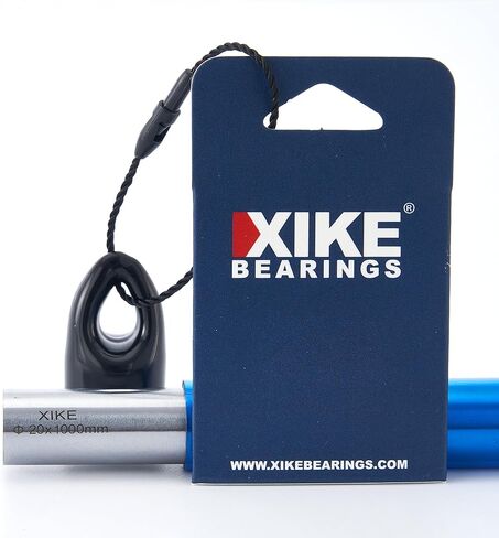 XiKe 1 قطعة 20 مللي متر × 400 مللي متر علبة قضيب فولاذي مقسى مطلي بالكروم قضبان الحركة الخطية عمود قضيب السكك الحديدية الخطية-تسامح متري H8 in Kuwait