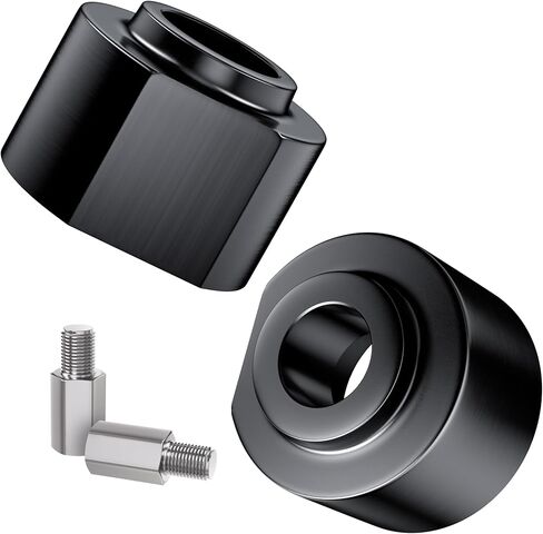 EVIL ENERGY 2" Front Leveling Lift Kit Compatible with 1981-1996 F150 2WD, 1999-2020 F250 F350 Super Duty 2WD, 2000-2005 Excursion 2WD, 2 inch Strut Spring Spacers with 3/4" Stud Extenders Black in Kuwait