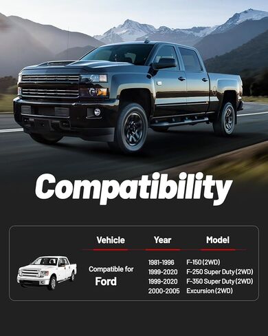 EVIL ENERGY 2" Front Leveling Lift Kit Compatible with 1981-1996 F150 2WD, 1999-2020 F250 F350 Super Duty 2WD, 2000-2005 Excursion 2WD, 2 inch Strut Spring Spacers with 3/4" Stud Extenders Black in Kuwait