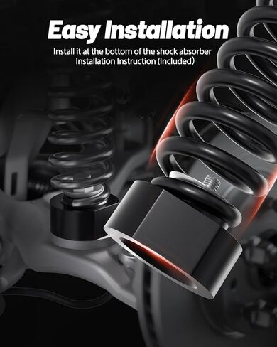 EVIL ENERGY 2" Front Leveling Lift Kit Compatible with 1981-1996 F150 2WD, 1999-2020 F250 F350 Super Duty 2WD, 2000-2005 Excursion 2WD, 2 inch Strut Spring Spacers with 3/4" Stud Extenders Black in Kuwait