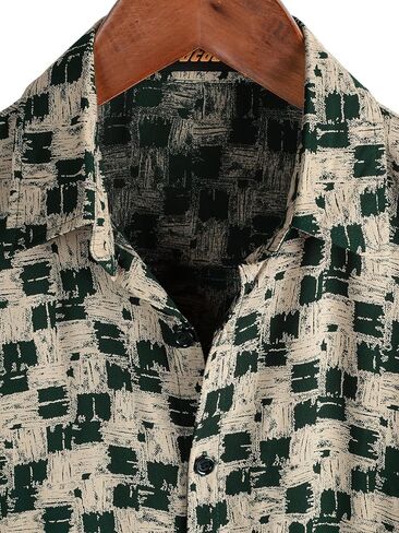 Mens Hawaiian Shirts Short Sleeve Casual Button Down Summer Shirts Floral Beach Vacation Tropical Shirts in Kuwait