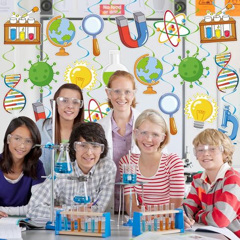 40Pcs Birthday Hanging Swirl Decorations, Colorful Cupcake Balloons Hat Sign Swirl Decor Happy Birthday Hanging Ornaments for Boy Girl Kid Party Supplies in Kuwait