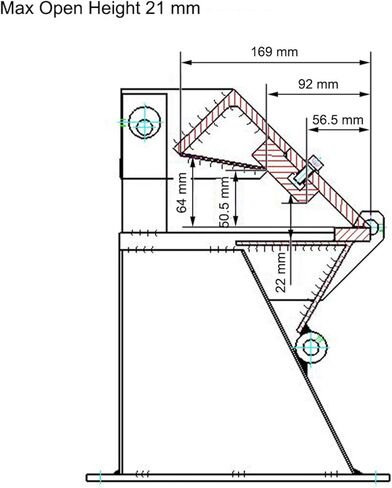Kaka Industrial 12 بوصة وفرامل المقلاة ، المكابح المعدنية ذات السعة 20 مقاييس ، 1-135 ° الزاوية القابلة للتعديل الفرامل المعدنية Bender W-1220a in Kuwait