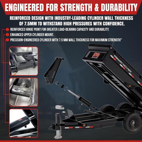 3 Ton (PF-310) Dump Trailer Hydraulic Scissor Hoist Kit (6,000 lb) | Standard Kit | Hydraulic Dump Bed Kit with 12VDC Hydraulic Pump (PF-310-K) in Saudi Arabia