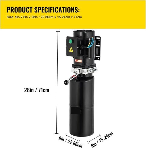 Car Lift Hydraulic Pump with 10L Tank Single Phase Power Unit Vehicle Hoist for Automotive Repair Aerial Platform,Safety Insurance(110V 10L) (220V 10L) in Saudi Arabia
