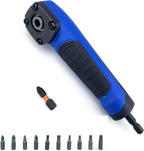 Right Angle Attachment Electric Screwdriver Repair 90 Degree Corner Device Screwdriver Socket Adapter Drill Bit Corner Adapter(Light Yellow) in Saudi Arabia
