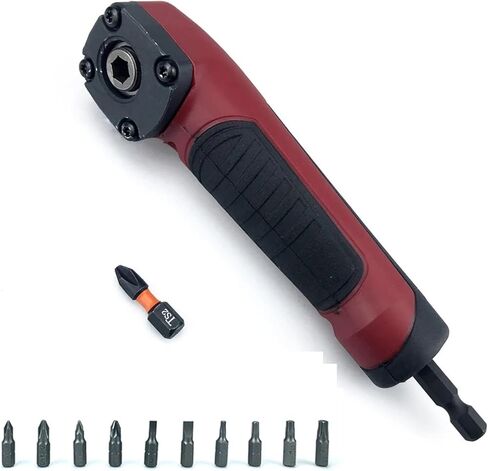 Right Angle Attachment Electric Screwdriver Repair 90 Degree Corner Device Screwdriver Socket Adapter Drill Bit Corner Adapter(Light Yellow) in Saudi Arabia