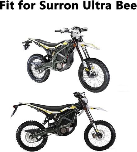 Headlight Cover for Surron Ultra Bee, Motorcycle Mudguard Fender, Imitate Carbon Fiber Windshield for Sur Ron Electric Dirt Bike (Water transfer glossy) in Kuwait