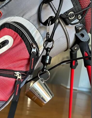 Shot Glass The Ultimate Birdie Celebration Cup - Carabiner Golf Bag Attachment - Magnetic Food Grade Stainless Cup - Easy Cleaning in Saudi Arabia