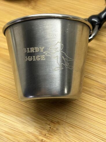 Shot Glass The Ultimate Birdie Celebration Cup - Carabiner Golf Bag Attachment - Magnetic Food Grade Stainless Cup - Easy Cleaning in Saudi Arabia