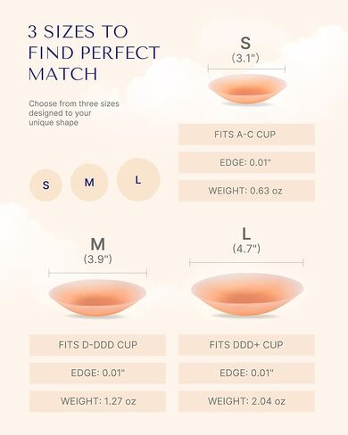 SHAPELLX Nipple Covers for Women Sticky Adhesive Nipple Pasties Reusable Silicone Nipple Covers Breast Petals in Kuwait