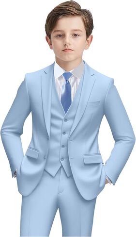 Boys Formal Suit Set Kids 5 Pieces Slim Fit Suits for Wedding Easter Piano Prom Teen Toddler Boy Dress Suit Outfit in Saudi Arabia