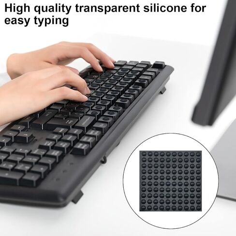 300 Pcs Combo Pack Clear Adhesive Bumper Pads, 3 Sizes Round Self Adhesive Sound Dampening Transparent Rubber Feet Pads for Cabinet Doors Drawers Glass Tops Picture Frames Cutting Boards,Black in Kuwait