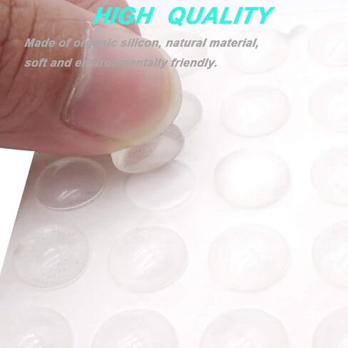 300 Pcs Combo Pack Clear Adhesive Bumper Pads, 3 Sizes Round Self Adhesive Sound Dampening Transparent Rubber Feet Pads for Cabinet Doors Drawers Glass Tops Picture Frames Cutting Boards,Black in Kuwait