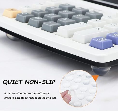 300 Pcs Combo Pack Clear Adhesive Bumper Pads, 3 Sizes Round Self Adhesive Sound Dampening Transparent Rubber Feet Pads for Cabinet Doors Drawers Glass Tops Picture Frames Cutting Boards,Black in Kuwait