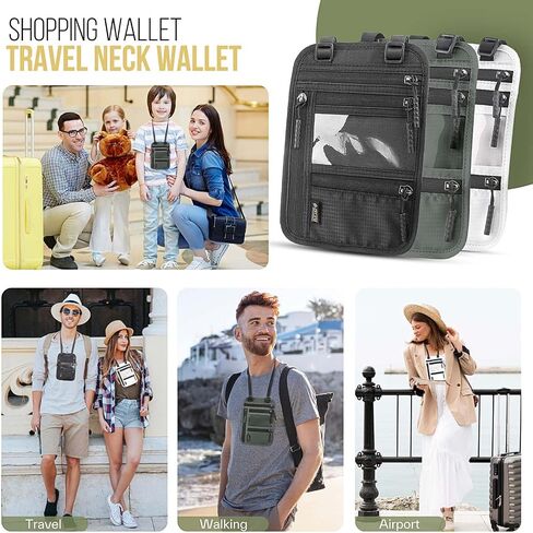 TOPBAG Passport Holder Family, Women RFID Blocking Passport Wallet, Travel Document Organizer for Premium Wallets, Waterproof Passport Holders Bag for Men Traveling, Credit Cards Case in Saudi Arabia