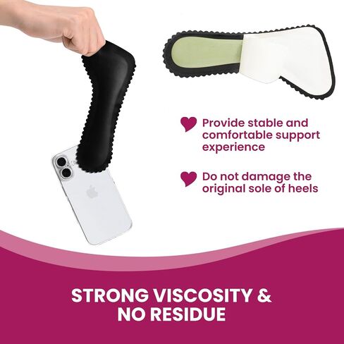 High Heel Cushion Inserts for Women - Bukihome 3/4 Invisible Insoles Prevent Feet from Sliding Forward - Shock & Sweat Absorption - Comfort Shoe Pads for High Heels Sandals Flats,Size M in Kuwait