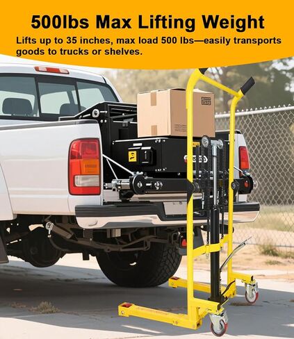 Foldable Hydraulic Material Lift, Hydraulic Lift Table Cart, 400 Lb Pallet Jack Table Cart Hydraulic Lift Cart Capacity, 35in Hydraulic Lift Table (400LB 35'') in Saudi Arabia
