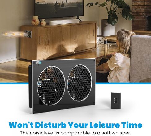 6 بوصة مروحة عادم خزانة وسائل الإعلام مع وحدة تحكم ، ونظام مروحة التبريد الهادئ ، بدلة لوحدة التحكم في الوسائط ، مركز الترفيه ، خزانة التوجيه in Kuwait