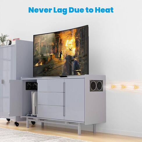 6 بوصة مروحة عادم خزانة وسائل الإعلام مع وحدة تحكم ، ونظام مروحة التبريد الهادئ ، بدلة لوحدة التحكم في الوسائط ، مركز الترفيه ، خزانة التوجيه in Kuwait