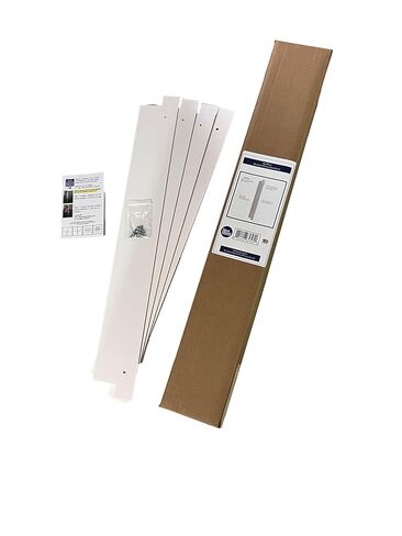 StallPlus Restroom Privacy Gap Guard | Improves Privacy in Restroom Stalls | Eliminates Gaps at Restroom Stall Doors & Corners | 4pack (White) in Kuwait