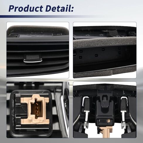 Center Dash A/C Dashboard AC Outlet Air Vent Panel 68750-6MA0A 68750-6FL0A 68750-5HA0A Compatible with Nissan Rogue 2014-2020 / Rogue Sport 2017-2022 in Kuwait