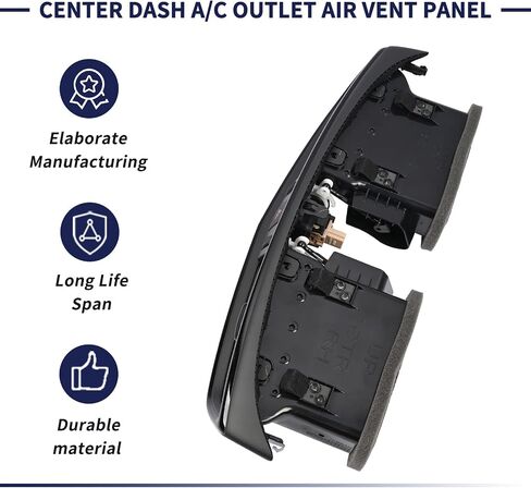 Center Dash A/C Dashboard AC Outlet Air Vent Panel 68750-6MA0A 68750-6FL0A 68750-5HA0A Compatible with Nissan Rogue 2014-2020 / Rogue Sport 2017-2022 in Kuwait