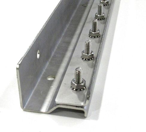 Strip Curtain Door Hardware - Commercial Industrial Strength Universal Jamb or Wall Mount Strip Door Hanger, 14 ga Galvanized Steel Plastic Strip Door Hanger - 8 Foot (Two 4 Foot Sections) in Kuwait