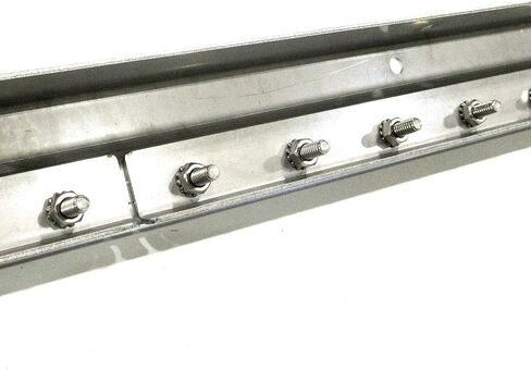 Strip Curtain Door Hardware - Commercial Industrial Strength Universal Jamb or Wall Mount Strip Door Hanger, 14 ga Galvanized Steel Plastic Strip Door Hanger - 8 Foot (Two 4 Foot Sections) in Kuwait