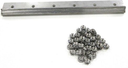 Strip Curtain Door Hardware - Commercial Industrial Strength Universal Jamb or Wall Mount Strip Door Hanger, 14 ga Galvanized Steel Plastic Strip Door Hanger - 8 Foot (Two 4 Foot Sections) in Kuwait