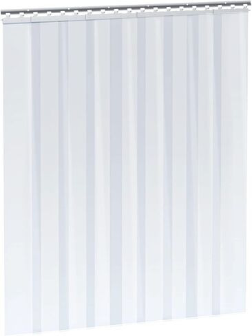مجموعة ستارة باب الشريط البلاستيكي 9pcs ، ارتفاع 48 "عرض × 84" ، 0.08 بوصة شريط الستار PVC للسيارة في مجمدات ، مبردات وأبواب المستودعات ، مع 50 ٪ تداخل ل 4 '× 7' باب الشريط الأبواب الباب in Kuwait