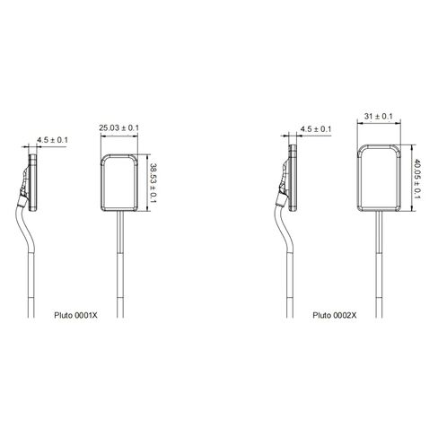 Digital Intra-Oral Sensors, Black, Dimensions:23.4 × 33.6 × 4.5mm, Pixel Pitch: 20 μm (#Pluto 0000X), Sold by JMU in Saudi Arabia