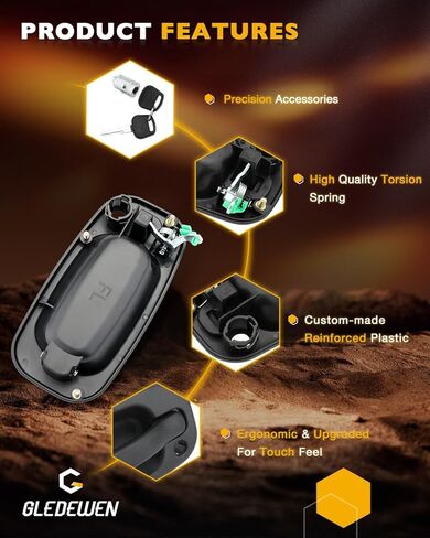 Exterior Door Handle Set, Compatible with 1999-2007 Chevy Silverado Suburban Tahoe Avalanche, GMC Sierra Yukon, Cadillac Escalade, Front & Rear Left Driver & Right Passenger | 15034986 15721571 77262 in Kuwait