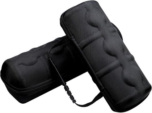 Vintage Watch Travel Case for Men Women, 12 Slots Hard Watch Carry Case Travel Watch Box With Soft Shockproof Pillow, Portable Travel Watch Roll for Wristwatches and Smart Watches Black in Kuwait