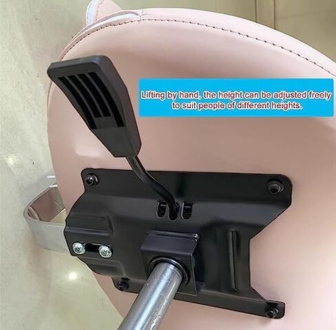 Pink Saddle Stool with Back Support - Ergonomic Rolling Chair for Estheticians, Dentists, and Clinics - Comfortable Saddle Seat with Wheels for Office Use in Kuwait