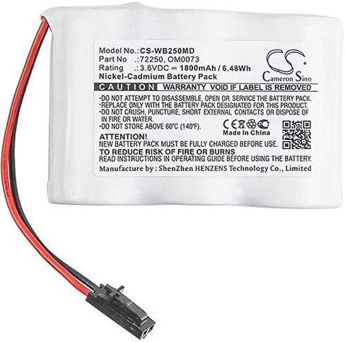 FITHOOD Battery Replacement for Welch-Allyn Lumi View Ophthalmoscope Spot Vital Signs Monitor 72250 OM0073 (1800mAh/3.6V) in Saudi Arabia