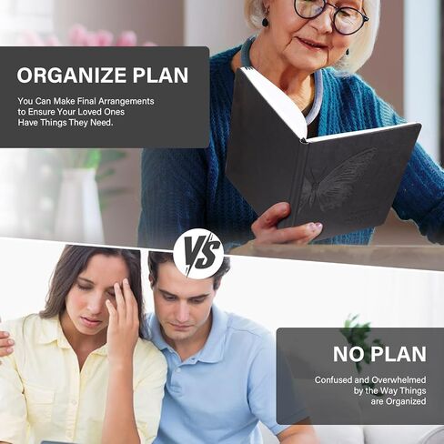 End of Life Planner with Labels & Pocket - Guided Estate Organizer for Final Arrangements, Last Wishes, Will & Beneficiary Preparation - 7x10, Death Planner for the Rebirth of the Soul in Saudi Arabia