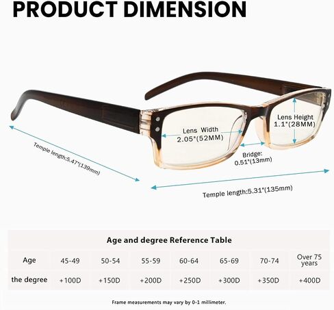 Blue Light Reading Glasses With Spring Hinges, 12-Pack Rectangular Readers For Women, Two Tone Design in Saudi Arabia