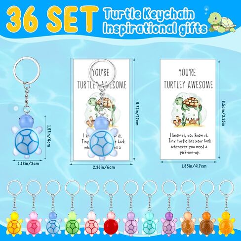 End of School Years Gifts Bulk Positive Turtle Keychains Sets Turtley Awesome Employee Appreciation Gifts in Kuwait