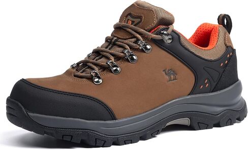 CAMEL CROWN Hiking Shoes Men Trekking Shoe Low Top Outdoor Walking Waterproof Leather Trail Sneakers in Saudi Arabia