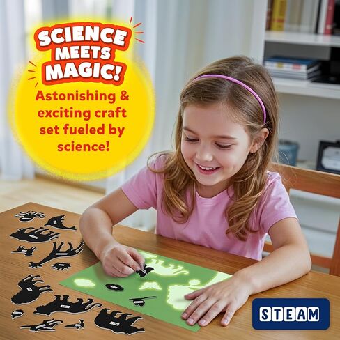 Skillmatics Sun Paper Art Kit - Mess-Free DIY STEM Craft Kit for Kids, Design with Stencils, Create with Sunlight, Color with Markers, Gifts for Girls & Boys Ages 4, 5, 6, 7, 8, 9, 10, 11, 12 in Kuwait