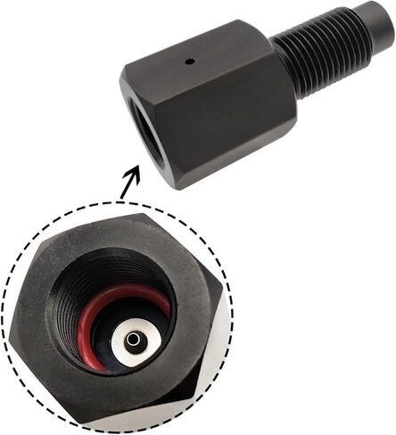 CO2 One Way One Adapter Saver Adapter يناسب 88Gram 90G M16*1.5 مؤشرات الترابط الإدخال للإخراج الأسود in Kuwait